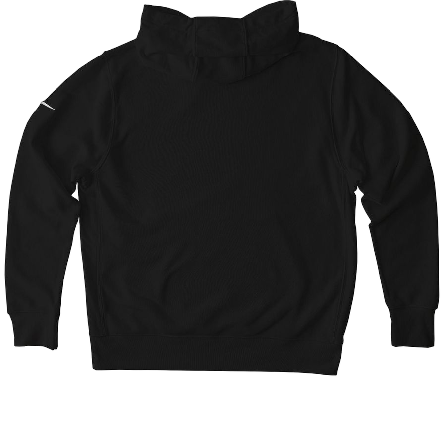 Black Nike Club Fleece Pullover Hoodie - Back